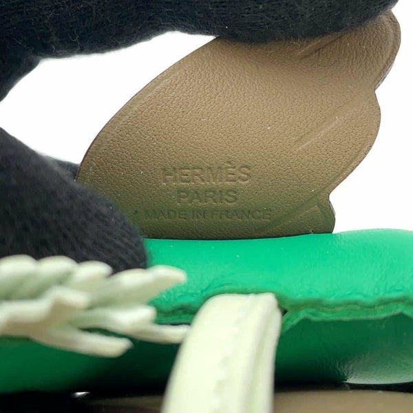 エルメス バッグチャーム ロデオPM ペガサス ミント/エトゥープ/ヴェールフィズ ラムスキン B刻印