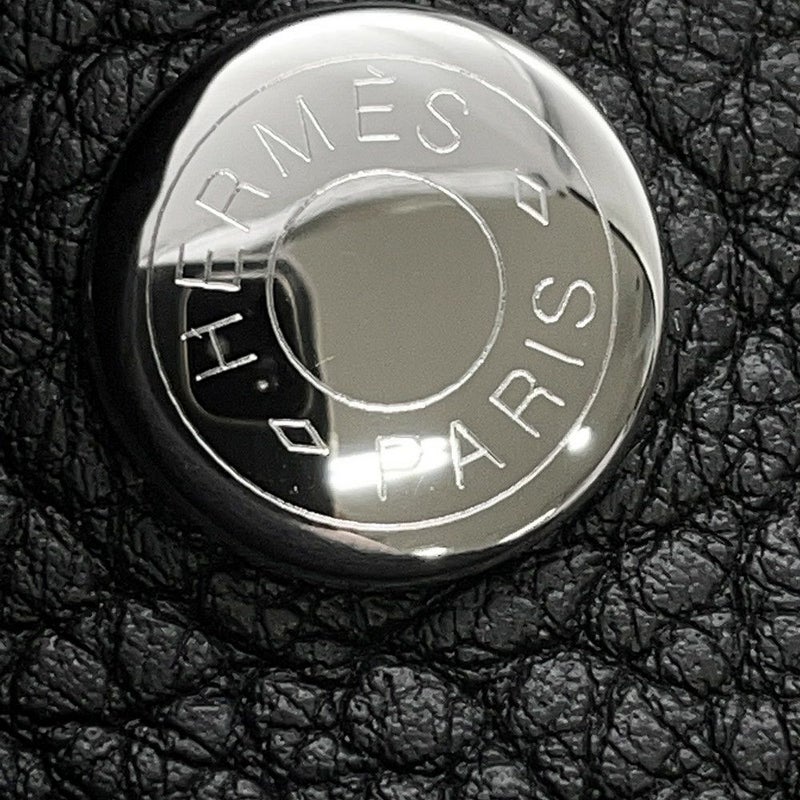 エルメス トートバッグ ネオ・ガーデン 23 ガーデンパーティ ブラック/シルバー金具 ネゴンダ K刻印 黒