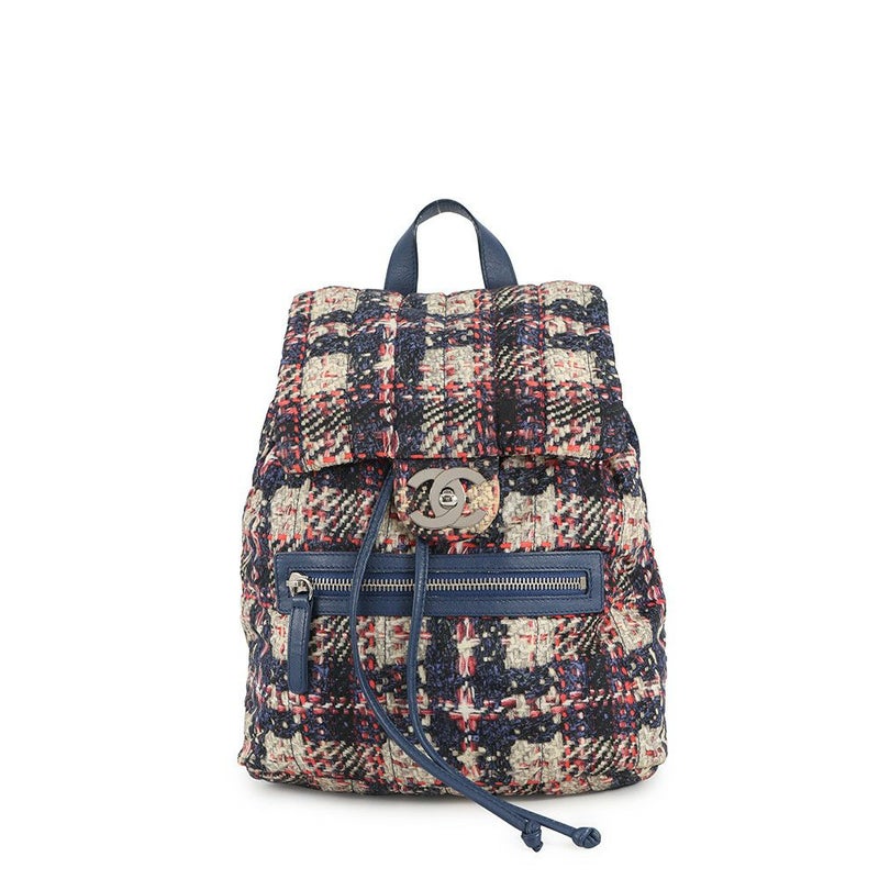 シャネル バックパック ココマーク ツイードプリント ナイロン A66445 CHANEL バッグ リュックサック