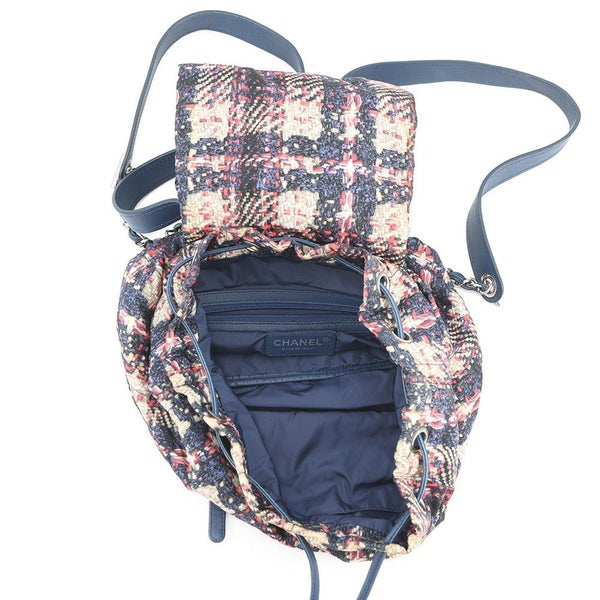 シャネル バックパック ココマーク ツイードプリント ナイロン A66445 CHANEL バッグ リュックサック