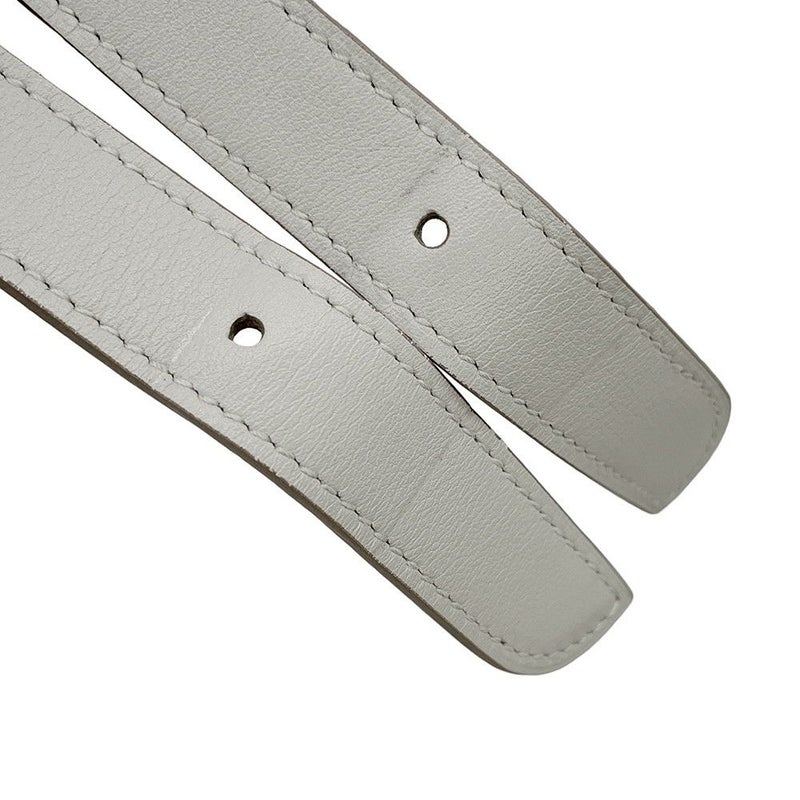 エルメス ショルダーバッグ マサイ カット32 パールグレー/シルバー金具 スイフト □O刻印