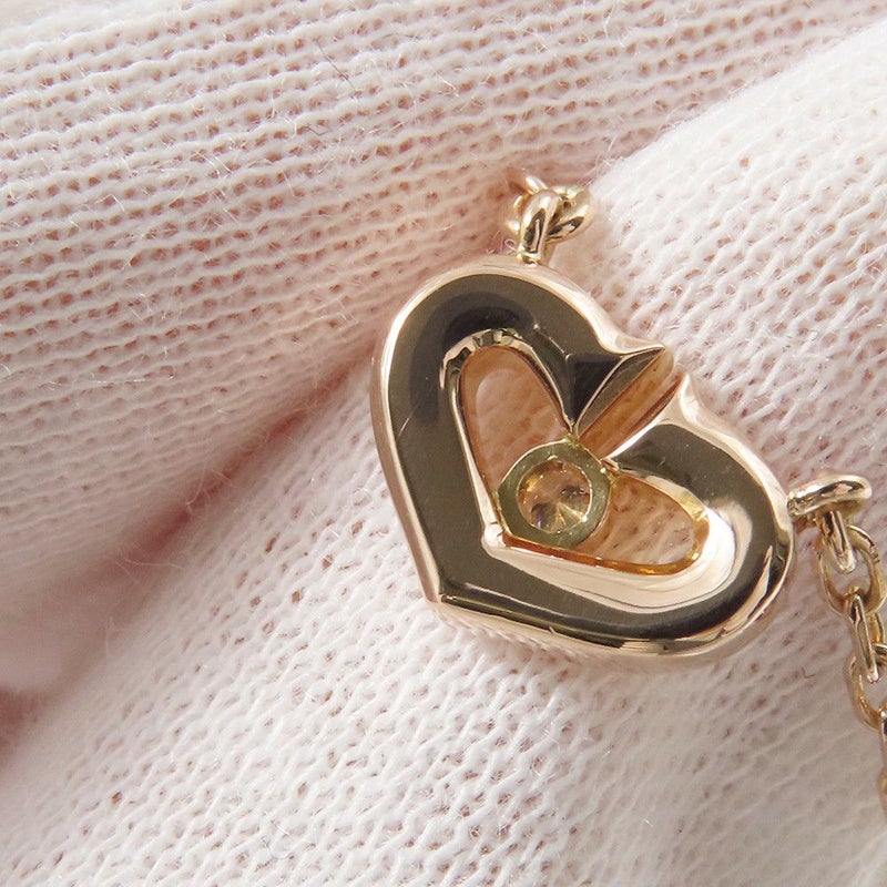 カルティエ ネックレス Cハート ネックレス ダイヤモンド 1P 0.01ct K18PGピンクゴールド B3040400 ペンダント