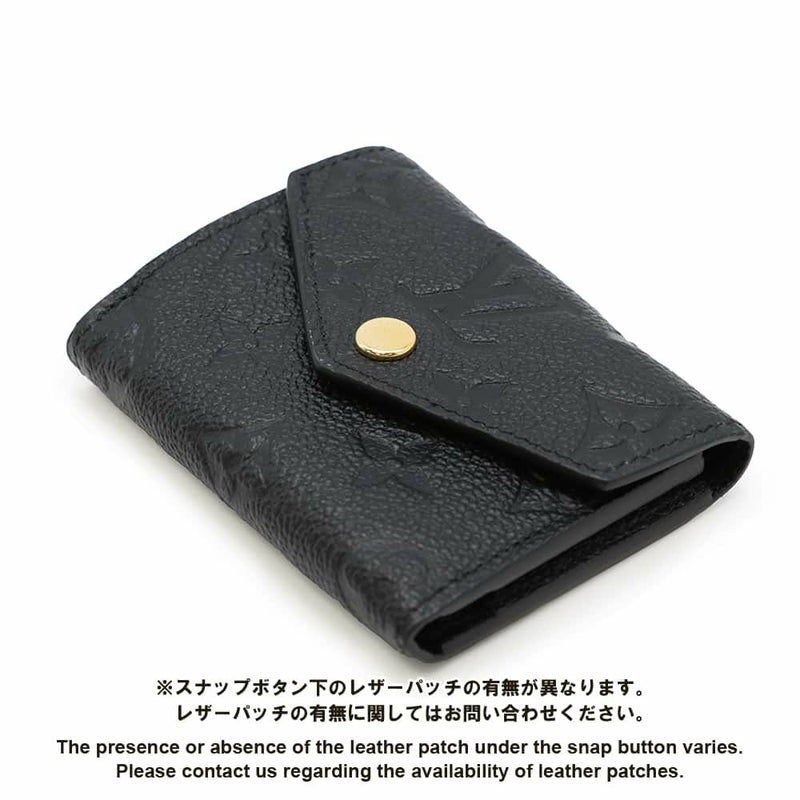 ルイヴィトン 三つ折り財布 モノグラム・アンプラント ポルトフォイユ・ゾエ M62935 黒