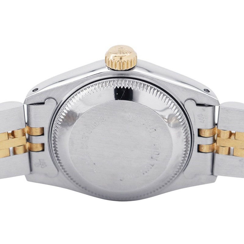 ロレックス デイトジャスト R番 SS/K18YG 69173 ROLEX 腕時計 黒文字盤