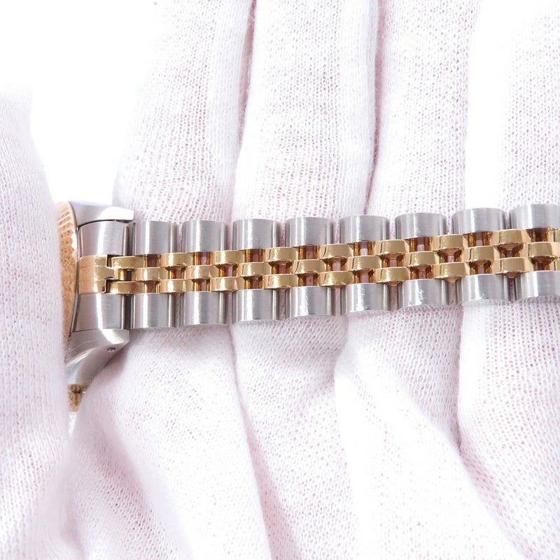 ロレックス デイトジャスト R番 SS/K18YG 69173 ROLEX 腕時計 黒文字盤