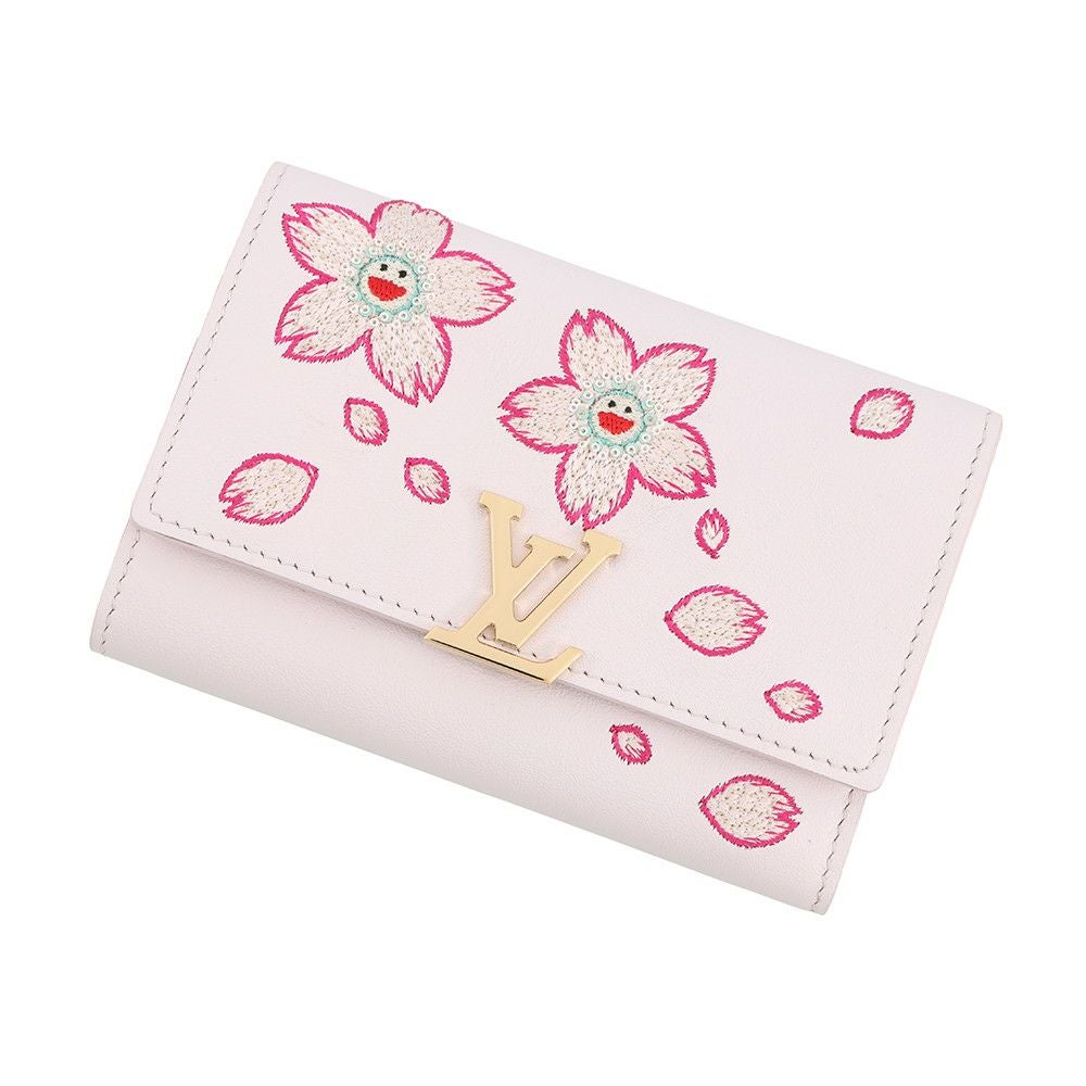 ルイヴィトン 財布 スムースラムレザー/チェリーブロッサム LV × TM