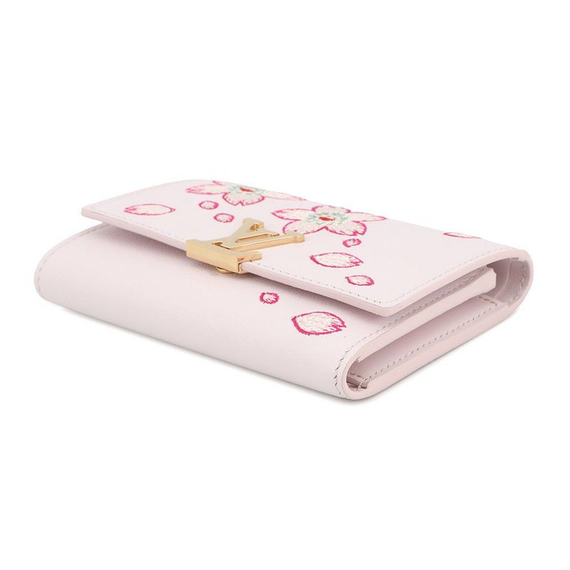 ルイヴィトン 財布 スムースラムレザー/チェリーブロッサム LV × TM ポルトフォイユ・カプシーヌ コンパクト M13445 村上隆