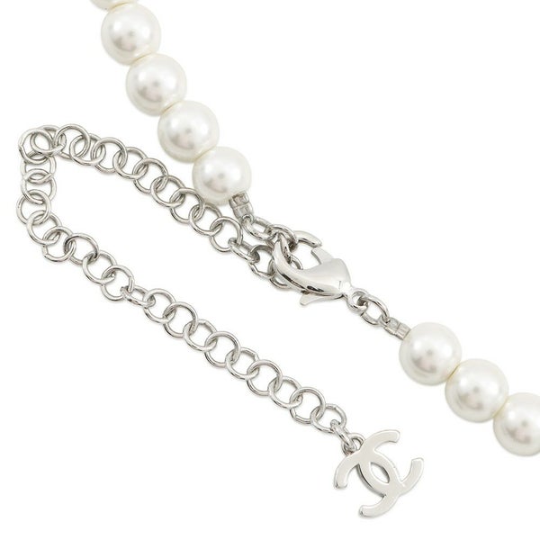 シャネル ネックレス ココマーク チョーカー フェイクパール メタル ラインストーン 25C ABF720 CHANEL アクセサリー