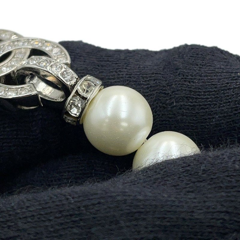 シャネル ネックレス ココマーク チョーカー フェイクパール メタル ラインストーン 25C ABF720 CHANEL アクセサリー