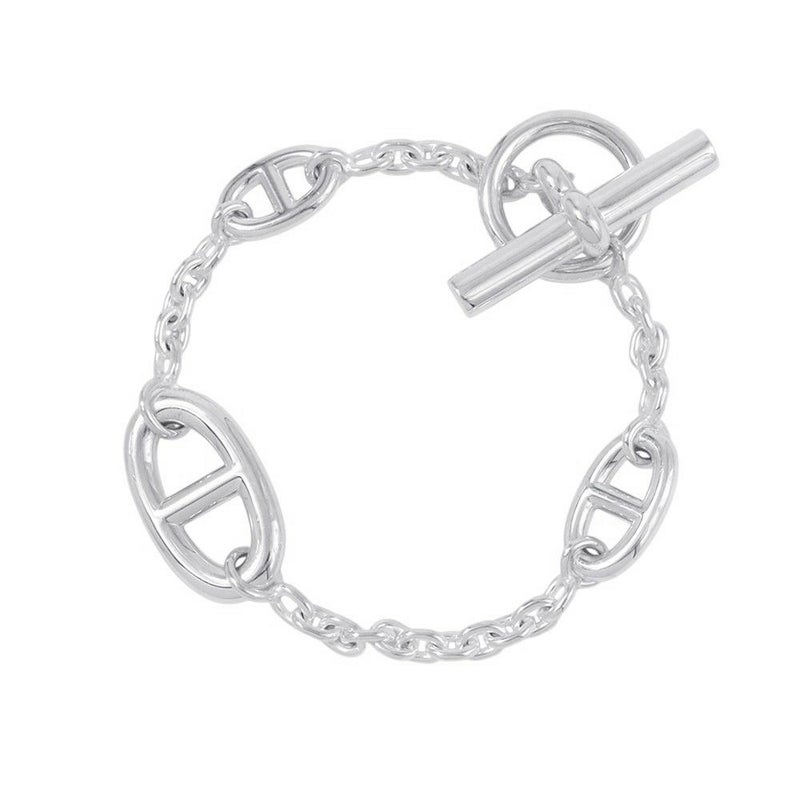 エルメス ブレスレット シェーヌダンクル ファランドール SV925シルバー サイズST HERMES ジュエリー