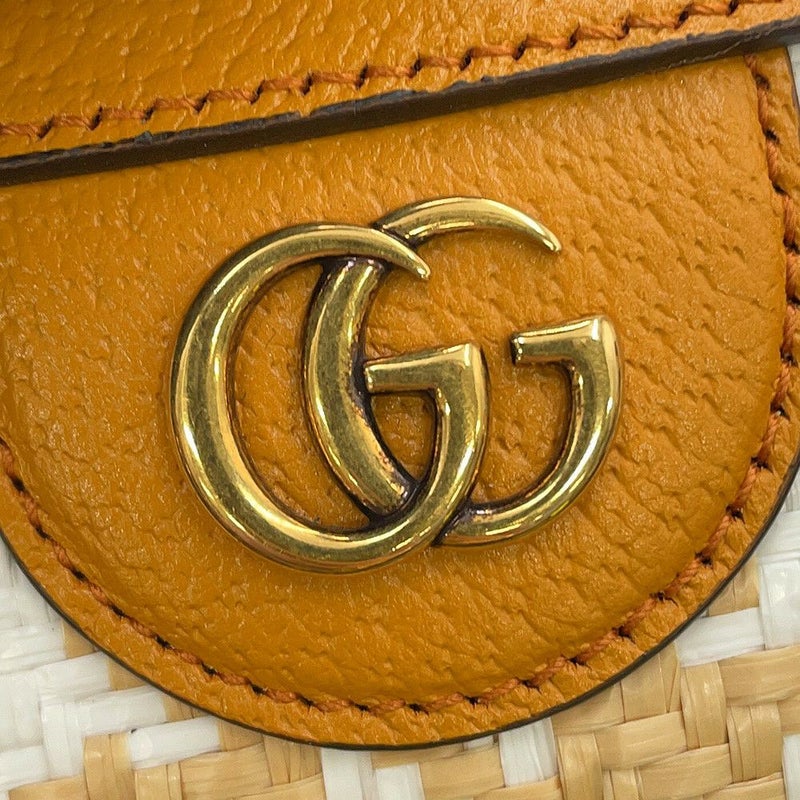 グッチ ハンドバッグ ダイアナ バンブー ミニ ラフィア レザー 702732 GUCCI 2way