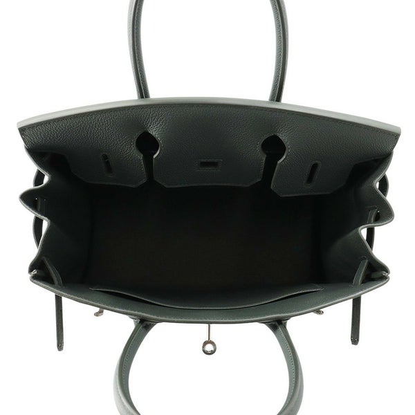 エルメス バーキン30 ヴェールマングローブ/シルバー金具 トリヨンモーリス K刻印 HERMES Birkin ハンドバッグ