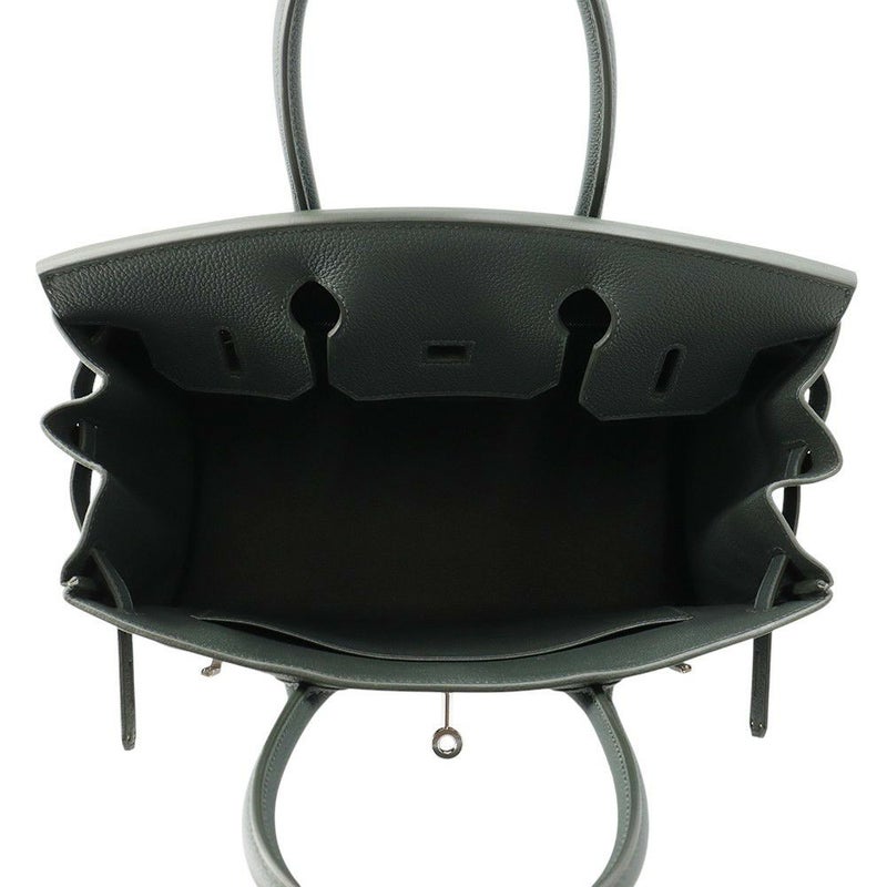 エルメス バーキン30 ヴェールマングローブ/シルバー金具 トリヨンモーリス K刻印 HERMES Birkin ハンドバッグ