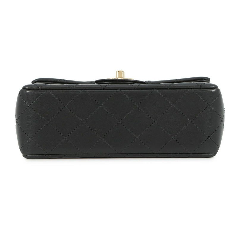 シャネル チェーンショルダーバッグ ミニ マトラッセ 20 ココマーク ラムスキン A69900 CHANEL 黒