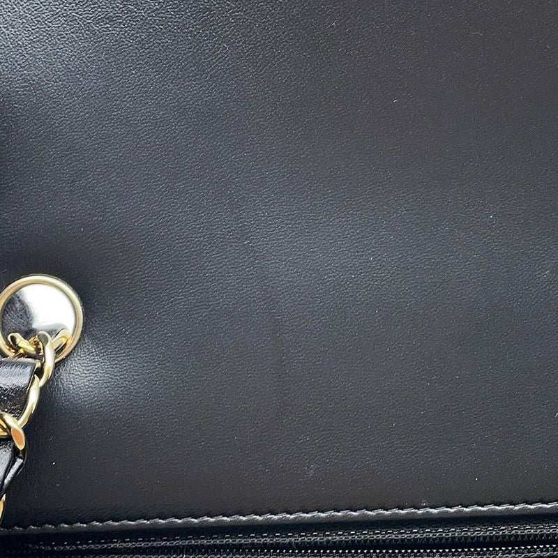 シャネル チェーンショルダーバッグ ミニ マトラッセ 20 ココマーク ラムスキン A69900 CHANEL 黒