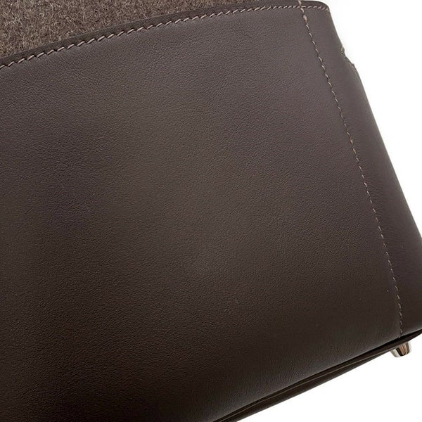 エルメス ハンドバッグ ピコタンロックPM ゴーチーム エベンヌ/シルバー金具 スイフト/フェルト W刻印