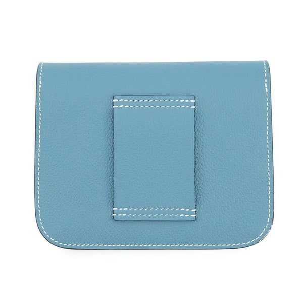 エルメス 財布 コンスタンス スリム ニューブルージーン/ゴールド金具 エバーカラー B刻印 財布