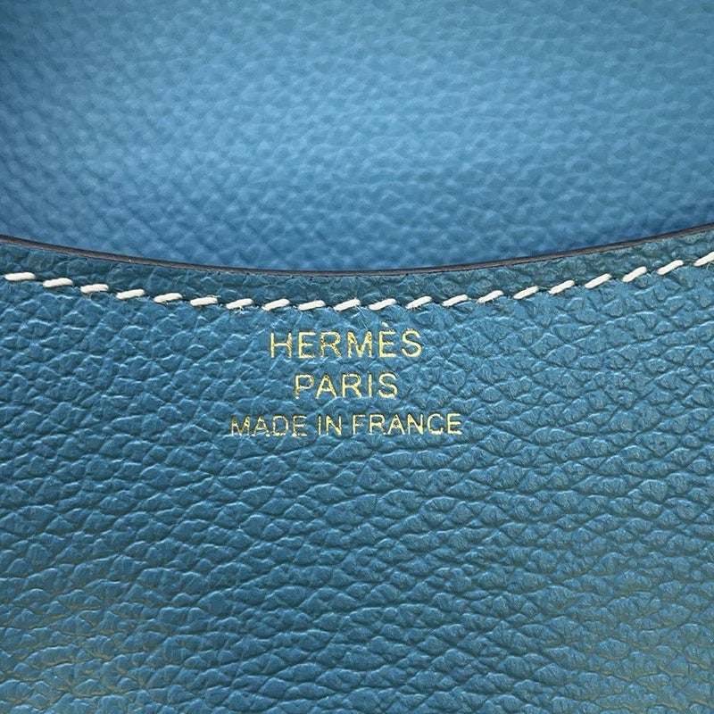 エルメス 財布 コンスタンス スリム ニューブルージーン/ゴールド金具 エバーカラー B刻印 財布