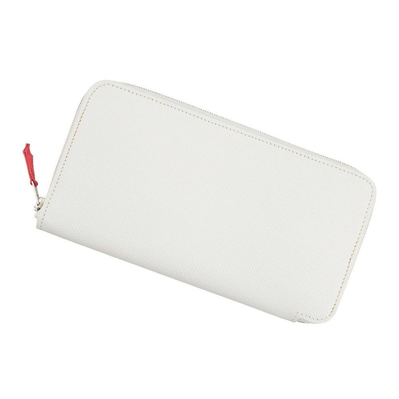 エルメス 長財布 アザップロング シルクイン ホワイト/シルバー金具 エプソン □R刻印 HERMES 財布 白