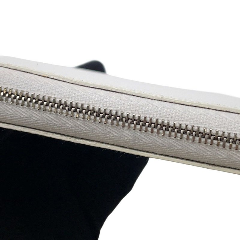 エルメス 長財布 アザップロング シルクイン ホワイト/シルバー金具 エプソン □R刻印 HERMES 財布 白