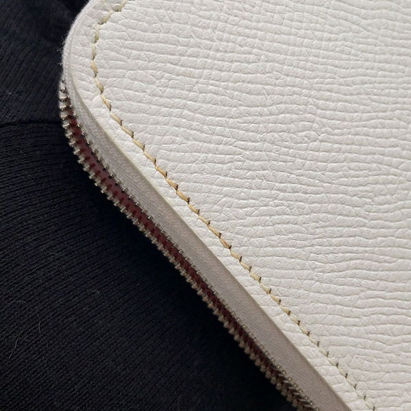 エルメス 長財布 アザップロング シルクイン ホワイト/シルバー金具 エプソン □R刻印 HERMES 財布 白
