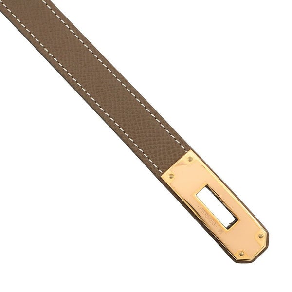 エルメス ケリーベルト ゴールド/ゴールド金具 エプソン U刻印 HERMES べルト