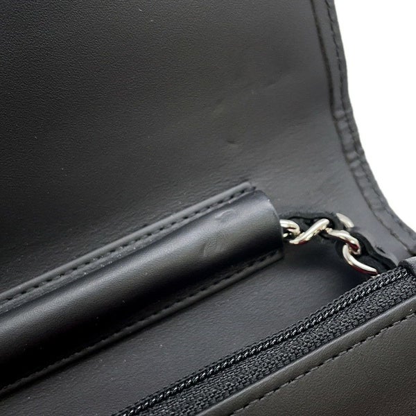 シャネル チェーンウォレット カンボンライン ココマーク A46646 CHANEL 財布 黒