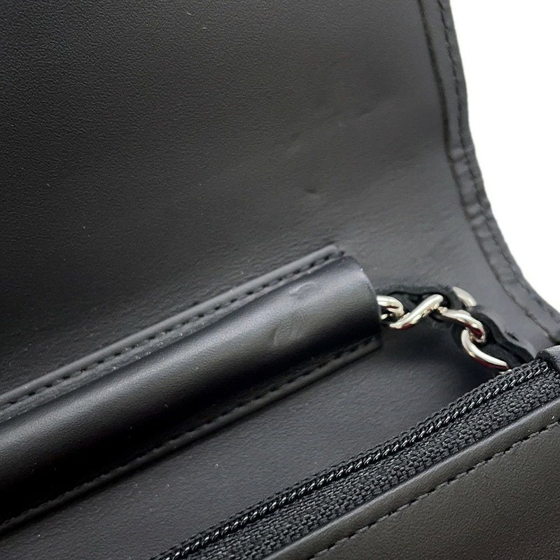 シャネル チェーンウォレット カンボンライン ココマーク A46646 CHANEL 財布 黒