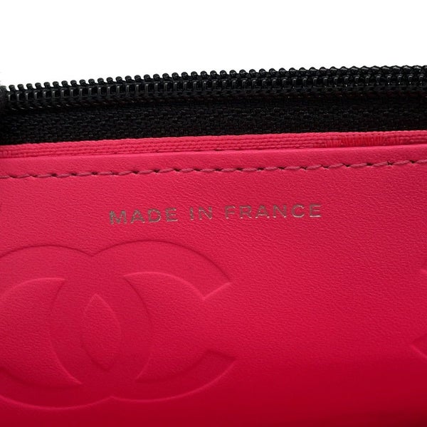 シャネル チェーンウォレット カンボンライン ココマーク A46646 CHANEL 財布 黒