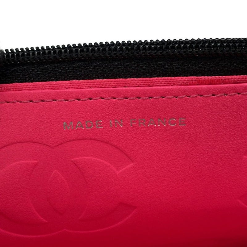 シャネル チェーンウォレット カンボンライン ココマーク A46646 CHANEL 財布 黒