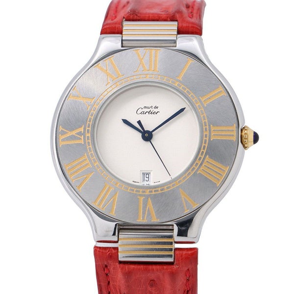 カルティエ マスト21 ヴァンティアン W10073R6 Cartier 腕時計 シルバー文字盤 クォーツ