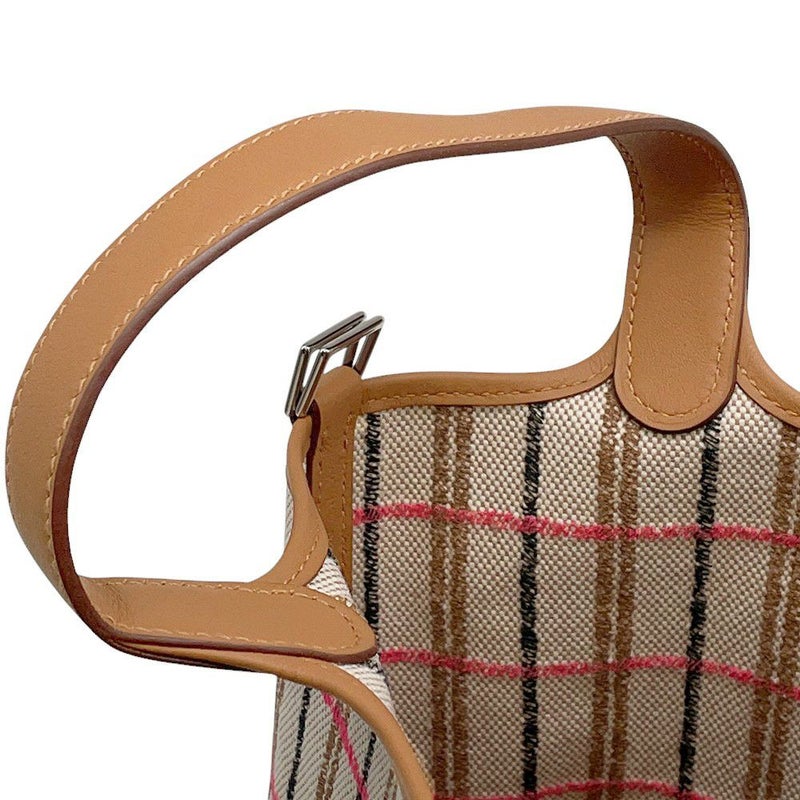 エルメス ハンドバッグ ピコタンロックPM ゴールド/エクリュ/フォーブ/ローズポップ/シルバー金具 トワルアッシュ/スイフト  K刻印