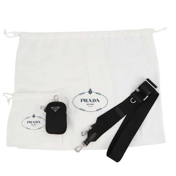 プラダ トートバッグ Re-Nylon ナイロン 1BG354 PRADA 2way 黒