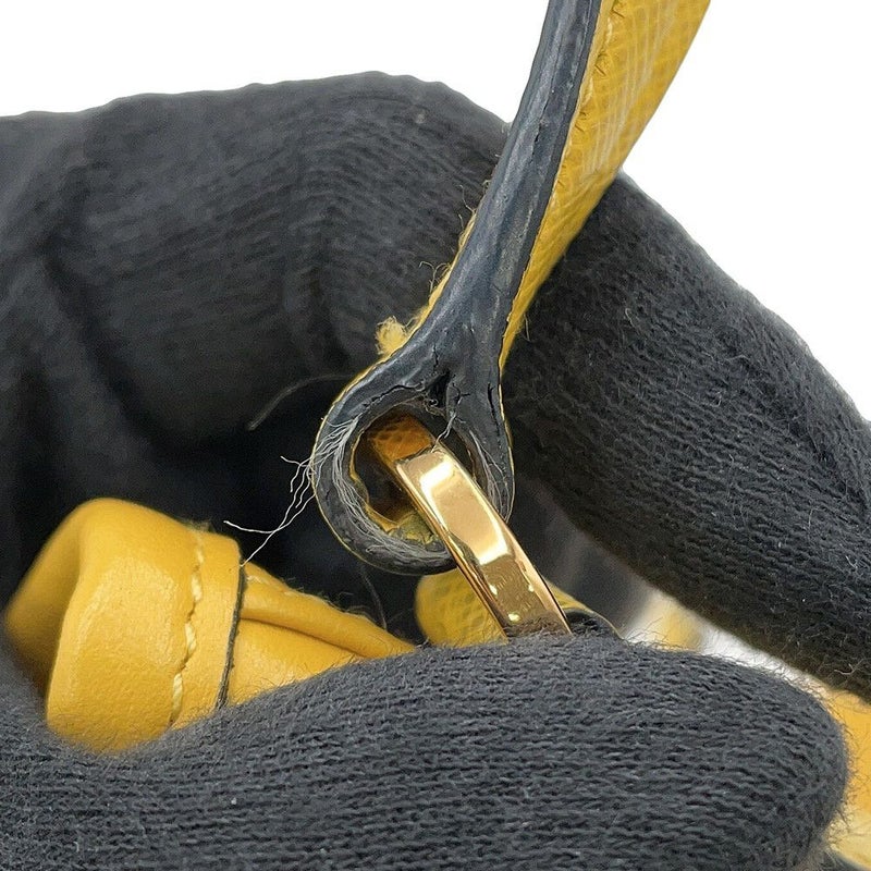 プラダ ハンドバッグ デュエット サフィアーノ カーフレザー 1BH038 PRADA 2way 黒