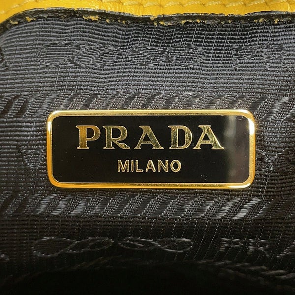 プラダ ハンドバッグ デュエット サフィアーノ カーフレザー 1BH038 PRADA 2way 黒