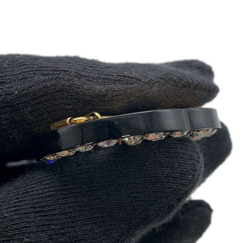 グッチ ヘアクリップ ダブルG ラインストーン 627917 GUCCI アクセサリー 黒