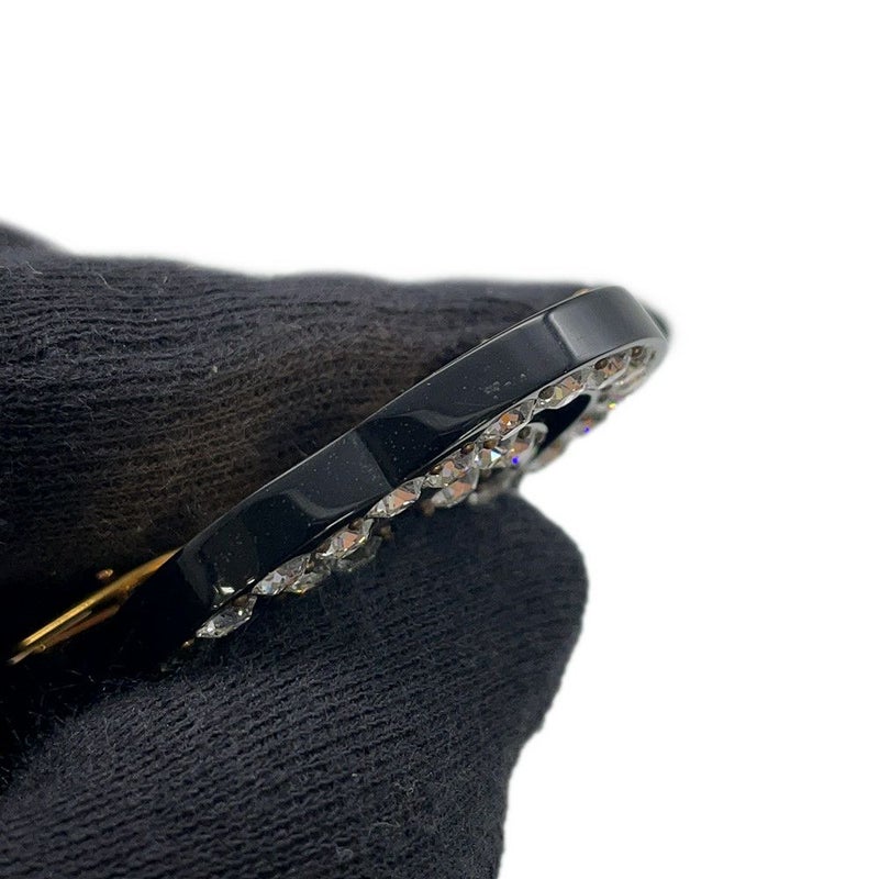 グッチ ヘアクリップ ダブルG ラインストーン 627917 GUCCI アクセサリー 黒