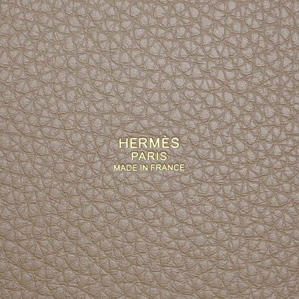 エルメス ハンドバッグ ピコタンロックMM エトゥープ/ゴールド金具 トリヨンクレマンス W刻印