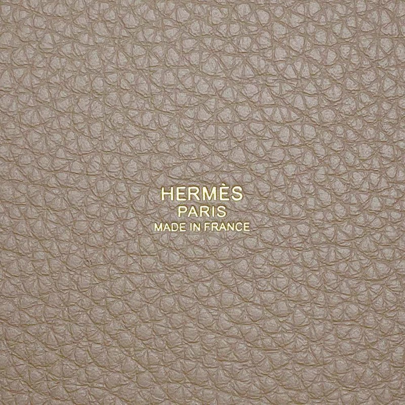 エルメス ハンドバッグ ピコタンロックMM エトゥープ/ゴールド金具 トリヨンクレマンス W刻印