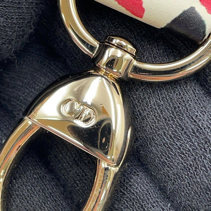 ディオール ハンドバッグ レディディオール スモール レザー ラインストーン Christian Dior 2way 白