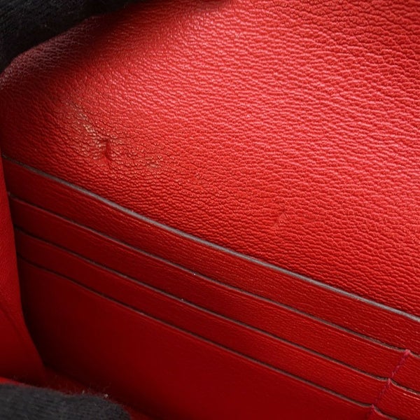 エルメス 長財布 ケリーウォレット ロング レッド/ゴールド金具 アリゲーターシャイン □R刻印 財布