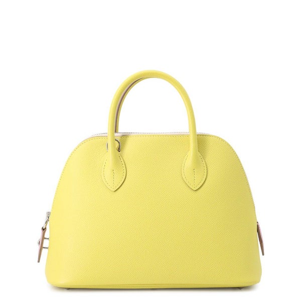 エルメス ボリード1923 25 トリコロール ライム/モーヴシルベストル/ナタ/シルバー金具 エプソン U刻印 2wayショルダー