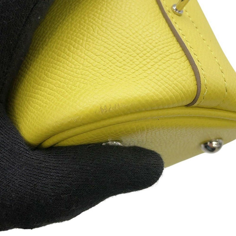 エルメス ボリード1923 25 トリコロール ライム/モーヴシルベストル/ナタ/シルバー金具 エプソン U刻印 2wayショルダー