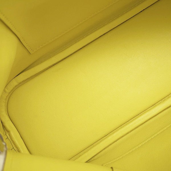 エルメス ボリード1923 25 トリコロール ライム/モーヴシルベストル/ナタ/シルバー金具 エプソン U刻印 2wayショルダー