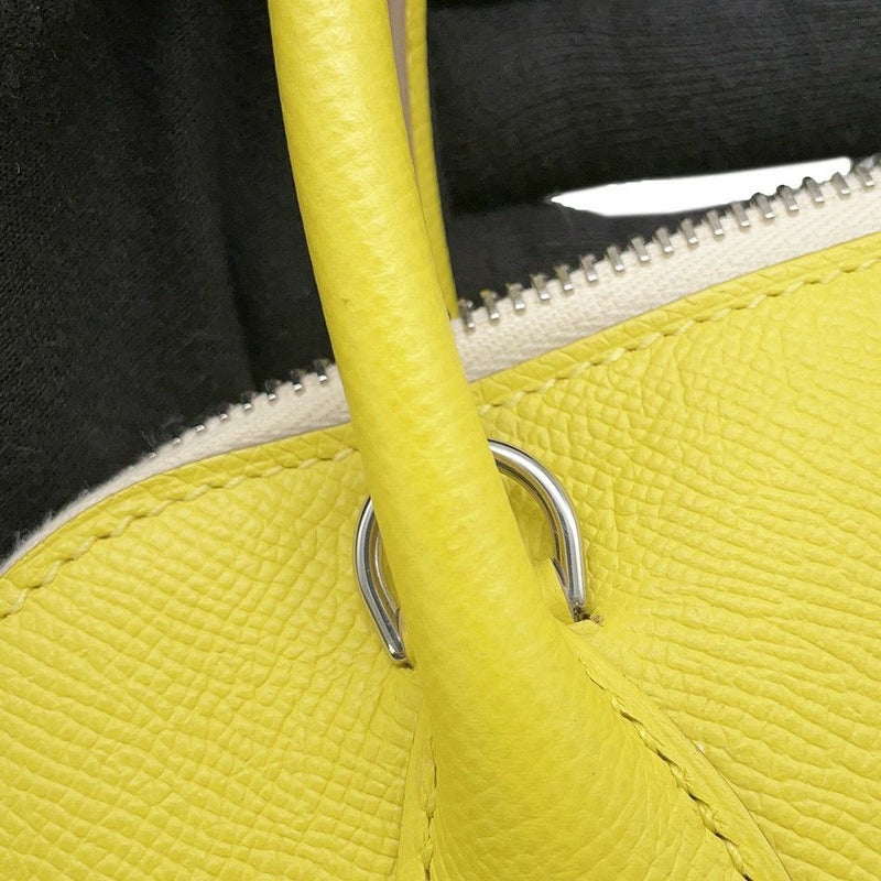 エルメス ボリード1923 25 トリコロール ライム/モーヴシルベストル/ナタ/シルバー金具 エプソン U刻印 2wayショルダー