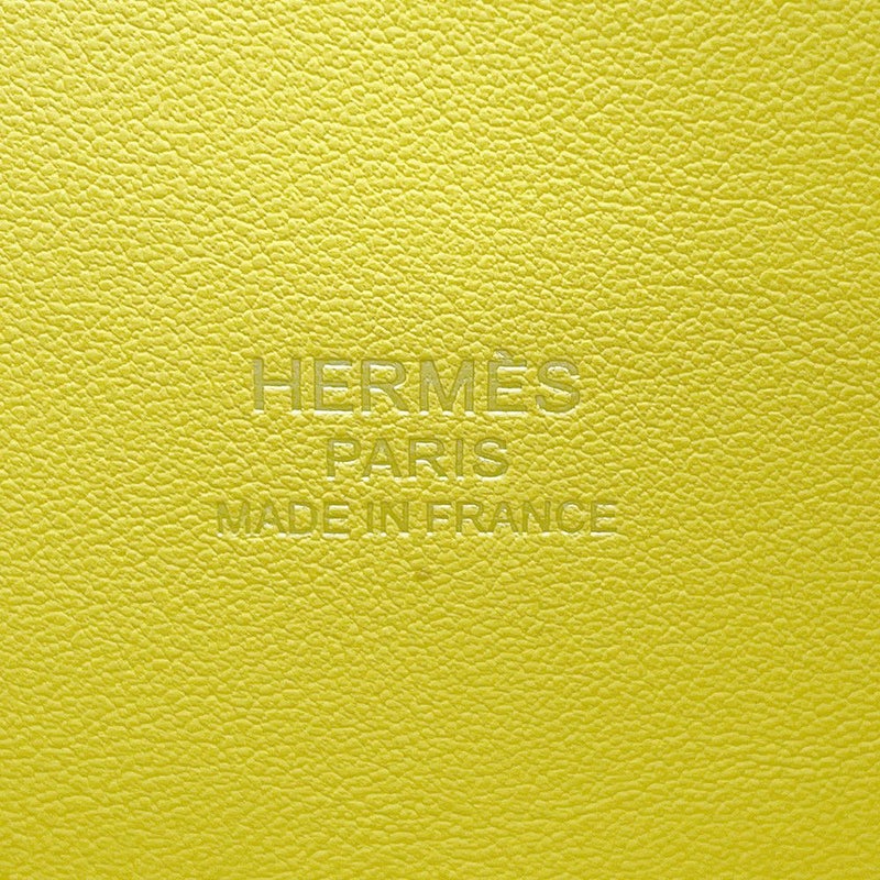 エルメス ボリード1923 25 トリコロール ライム/モーヴシルベストル/ナタ/シルバー金具 エプソン U刻印 2wayショルダー