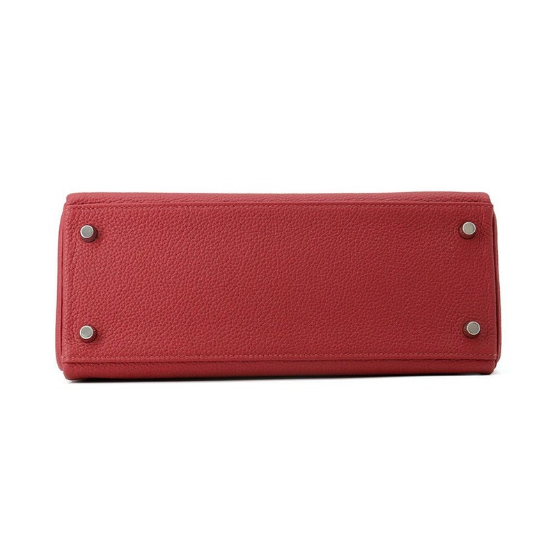 エルメス ハンドバッグ ケリー28 内縫い ルビー/シルバー金具 トゴ B刻印 2wayショルダー