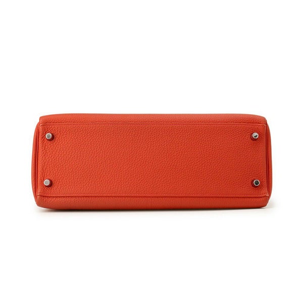 エルメス ハンドバッグ ケリー32 内縫い ゼラニウム/シルバー金具 トゴ X刻印 2wayショルダー