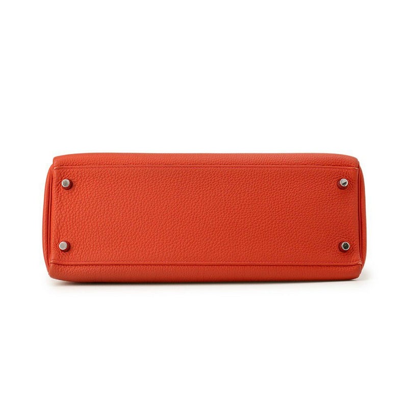 エルメス ハンドバッグ ケリー32 内縫い ゼラニウム/シルバー金具 トゴ X刻印 2wayショルダー