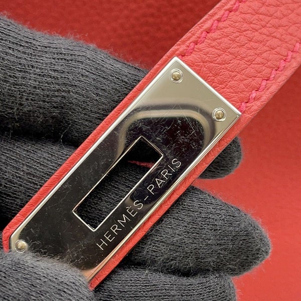エルメス ハンドバッグ ケリー32 内縫い ゼラニウム/シルバー金具 トゴ X刻印 2wayショルダー